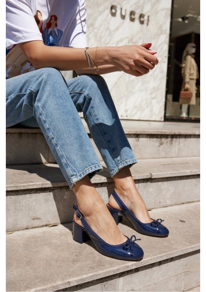 Dorado Kadın Nude Cilt Slingback Kalin Topuklu Ayakkabi fiyatları