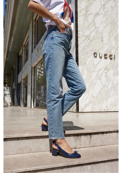 Dorado Kadın Nude Cilt Slingback Kalin Topuklu Ayakkabi indirimleri