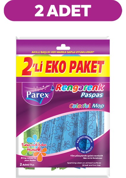 Rengarenk Paspas 2'li Paket Toplam 4 Adet fiyatları