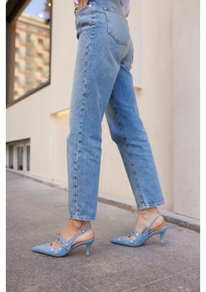 Yulya Kadın Kırmızı Trok Detay Topuklu Ayakkabi fırsatları