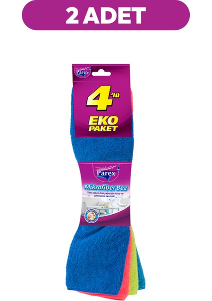 Mikrofiber 4'lü Temizlik Bezi İkili Paket fiyatları