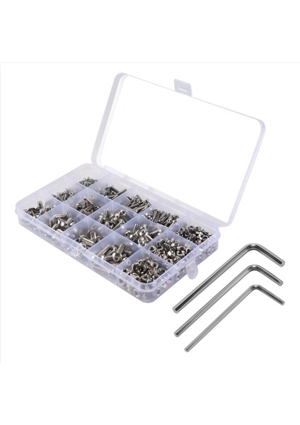 Vida ve Somun Kiti, Makine Vidası ve Somun Kiti, 500 Pcs M3 M4 M5 Paslanmaz Çelik Düğmesi Başikli Soket Baş Kapak Cıvataları Somun Ürünlü Çiftlik +Anahtarlı Vidalar (Yurt Dışından) fiyatları