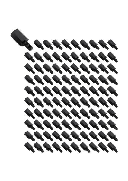 100PCS M3 Iplik 8mm+6mm Pcb Sabit Naylon Hex Standoff Ara Direği (Yurt Dışından)