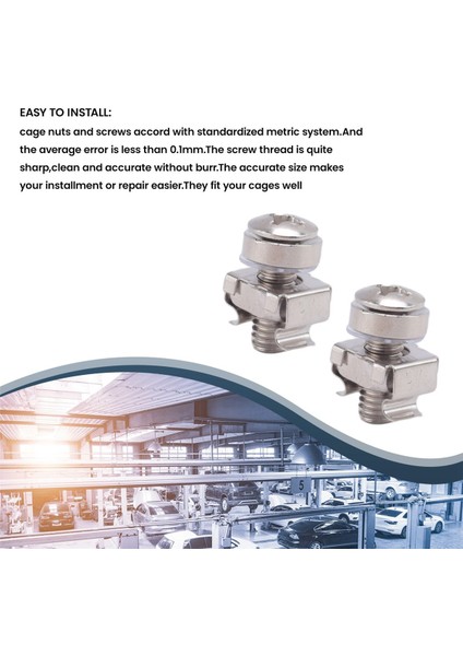 50 Set M6 Myle Hole Donanım Kafesi Somunlar ve Montaj Vidaları Sunucu Rafı ve Dolabı (M6 x 20MM) Için Yıkayıcılar (Vida+Yıkayıcı+Kafes Somunu) (Yurt Dışından) indirimleri