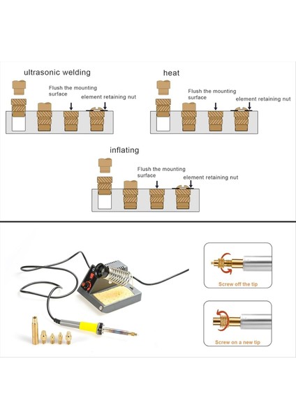 407PCS 3D Baskı Için Pirinç Dişli Ekler, M2 M2.5 M3 M 4 M5 M6 Dişi Iplik Metrik Pençeli Fındık Dişli Isı Seti (Yurt Dışından) fiyatları