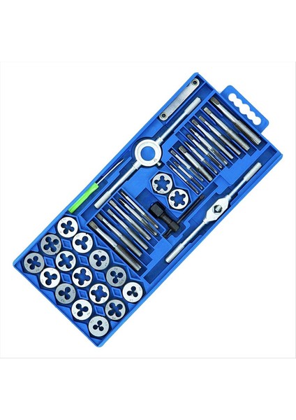 Iplik Kesme Kiti 40PCS Metrik Musluk Kalıp Seti Plastik Kabuk Iplik Kesme Kiti (Küçük Çerçeve) Enjeksiyon Kalıplama (Yurt Dışından)