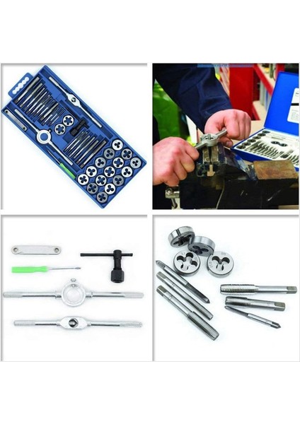 Iplik Kesme Kiti 40PCS Metrik Musluk Kalıp Seti Plastik Kabuk Iplik Kesme Kiti (Küçük Çerçeve) Enjeksiyon Kalıplama (Yurt Dışından) fırsatları