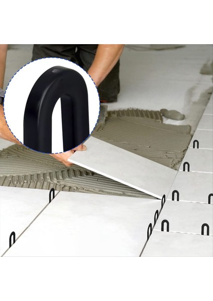 Fayans Tesviye Sistemi Fayans Ara Aracı 1/4 Inç, Horseshoe Aracılı U Şekil Plastik Karo Tesviye Klipsi, 300PCS (Yurt Dışından) fiyatları