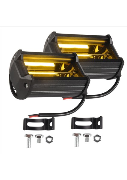 Atv, Utv, Golf Arabası Için 2 x 5 Inç 72W LED Su Geçirmez Sis Farı Sarı (Yurt Dışından) fiyatları