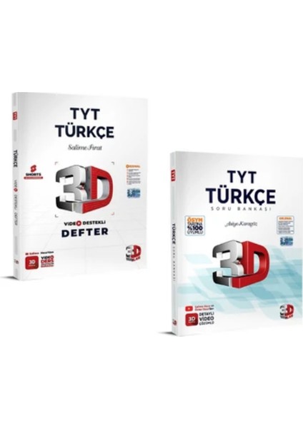 TYT Video Destekli Türkçe Defter - Soru Bankası Seti