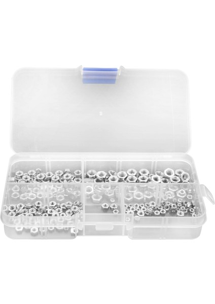 250 Pcs/set M1.6 M2 M2.5 M3 M4 Karbon Çelik Hex Somun Çiftlik Kiti Altıgen Somun Metrik Iplik Çiftlik Kiti (Yurt Dışından)