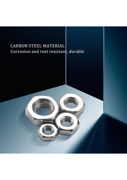 250 Pcs/set M1.6 M2 M2.5 M3 M4 Karbon Çelik Hex Somun Çiftlik Kiti Altıgen Somun Metrik Iplik Çiftlik Kiti (Yurt Dışından) modelleri