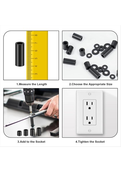 Naylon Ara Parçaları, Plastik Aralayıcılar Rondelalar Ürün Yelpazesi, 345 Ad (Yurt Dışından) fırsatları
