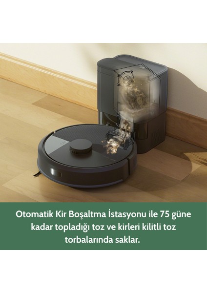 Roomba 105 Combo AutoEmpty Robot Süpürge ve Paspas (Siyah) modelleri