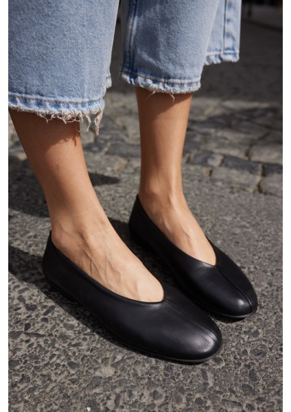 Triste Kadın Leopar Gercek Deri Babet