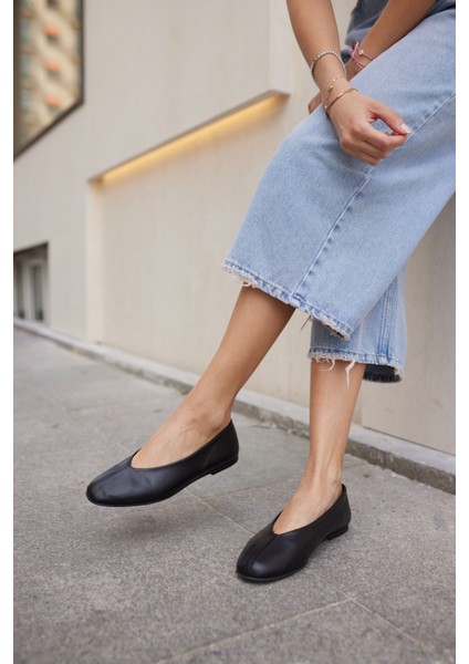 Triste Kadın Leopar Gercek Deri Babet