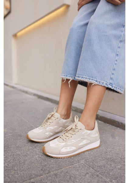 Talisca Kadın Bej Bagcıklı Sneaker fiyatları