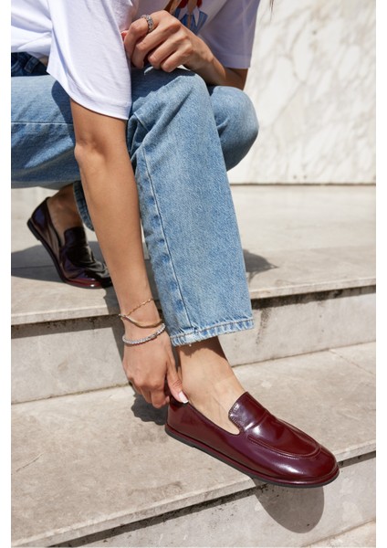 Rubles Kadin Bordo Rugan Yeni Nesil Babet