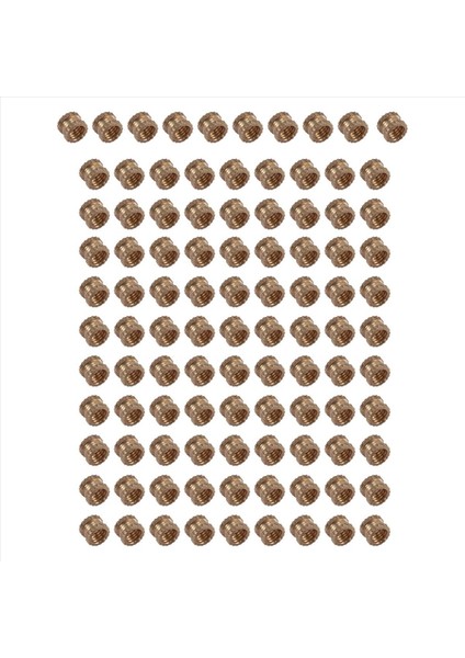 M3 x 3mm Dişi Iplikli Pirinç Dişli Dişli Ekleme Gömme Somunları 100PCS (Yurt Dışından) modelleri