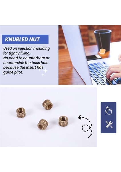 M3 x 3mm Dişi Iplikli Pirinç Dişli Dişli Ekleme Gömme Somunları 100PCS (Yurt Dışından) indirimleri