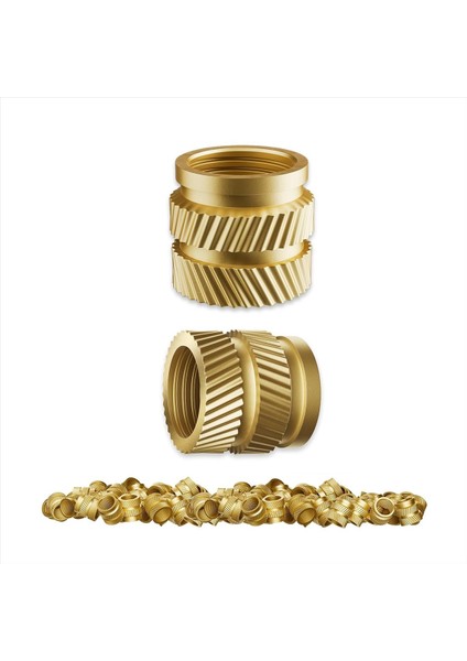 Isı -Ayarlı Dişli Ekler, 3D Baskı Bileşenleri ve Plastik Parçalar Için Isı Seti Eki - Tuhaf Somunlar (100 Parça) (Yurt Dışından)