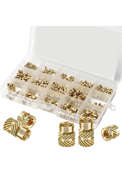 362PCS Somun Ekleri, M2/m3/m4/m5/m6 Dişli Ekler, Isı Seti Ek Aleti, Dişi Iplikçikli Isı Gömme Somunu (Yurt Dışından)