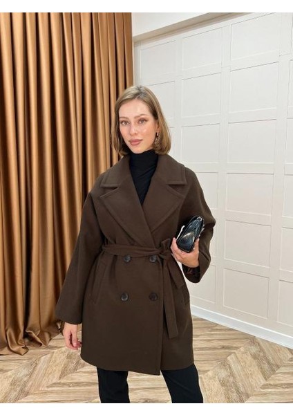 5514 Stilife Kaban Çift Sıra Düğmeli