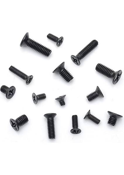 720PCS Counterunk Düz Head Mini Vida Seti M1.4 M1.7 M2 M2.5 M3 Karbon Çelik Bilgisayar Defter Dizüstü Bilgisayar Vidaları Kiti (Yurt Dışından) fırsatları