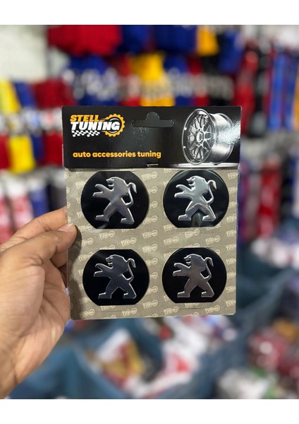 Otomobil Jant Göbeği Arması, Sticker 4'lü Set 60MM modelleri