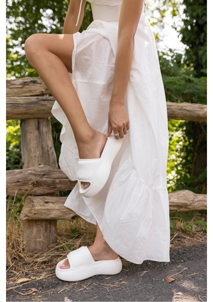 Mcgine Kadın Taba 5 cm Taban Yukseklık Plaj-Gunluk Kullanıma Uygun Eva Terlık