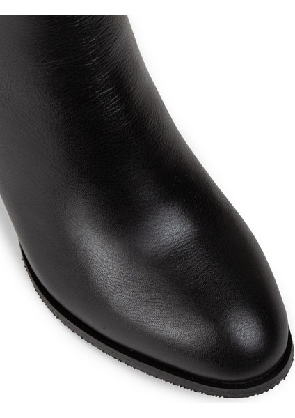 Kadın Hakiki Deri Siyah Fermuarlı Bot - A5810ZSYHC01 fırsatları