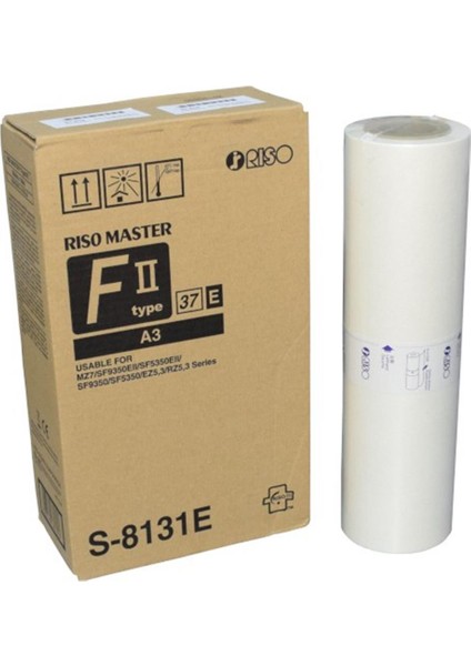 Riso S-8131E S-4363 -7609 - 6948 SF-5350 A3 Rz Ez 370-371 A3 Orjinal Master Z Type 37