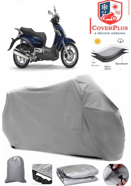 Aprilia Scarabeo 500 Gri Motorsiket Brandası Motor Örtüsü Çadır Su Geçirmez Motosiklet Kılıfı Motor Brandası