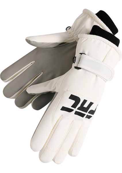 Kış Kayak Eldivenleri Kadın Açık Bisiklet Eldivenleri Artı Kadife Kalın Rüzgar Geçirmez Su Geçirmez Sıcak Soğuk Geçirmez (Yurt Dışından)