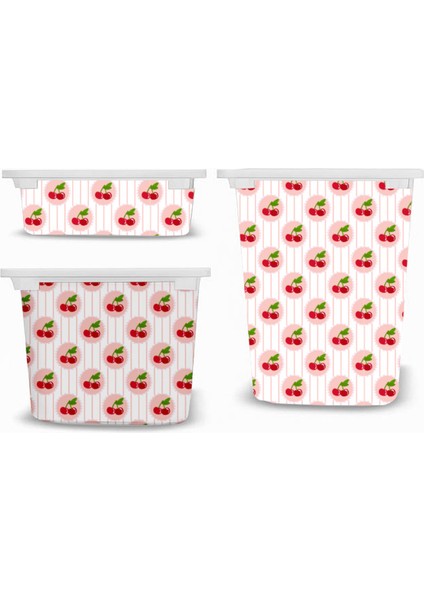 Trofast Kiraz Temalı Sticker - Çocuk Odası Oyuncak Düzenleme Etiketi - Dayanıklı Folyo fiyatları