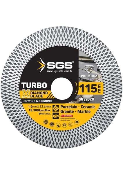 Sgs 2328 Seramik Hassas Fayans Kesici Ince 115X1,6X22