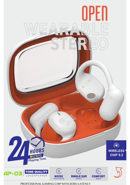 AP03-001 Kulak Üstü Bluetooth Kulaklık Beyaz modelleri