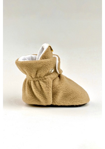 Camel, Organik Pamuk Astarlı, Bebek Pandufu, Kaydırmaz Tabanlı Ilk Adım Ev Patiği