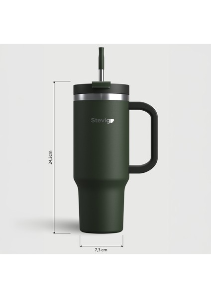 2 Moods Tuck-In Tumbler Sızdırmaz Çelik Termos 900 ml Green ST-237