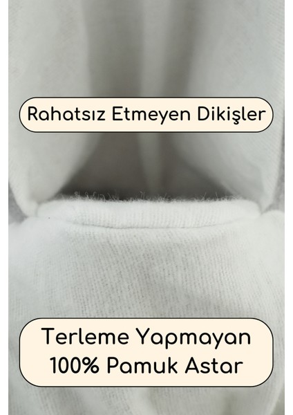 Kırmızı, Organik Pamuk Astarlı, Bebek Pandufu, Kaydırmaz Tabanlı Ilk Adım Ev Patiği