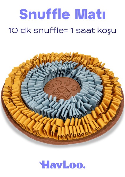Vantuzlu Snuffle Mat | Snuffle ve Yalama Egzersizi Bir Arada!