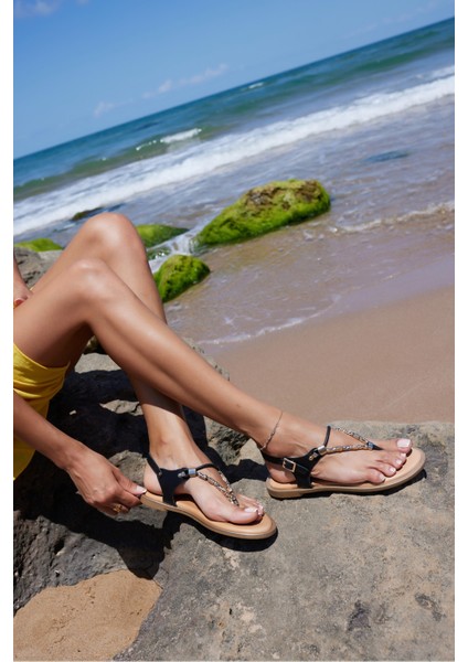 Soprana Kadın Beyaz Gercek Deri Ispanya Uretım Parmak Arası Sandalet indirimleri