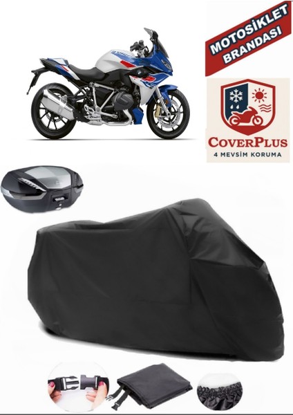 Bmw R 1250 Rs Motor Brandası Siyah Arka Çanta Uyumlu Motorsiket Brandası Motor Örtüsü Çadır Su Geçirmez Motosiklet Kılıfı Motor Brandası