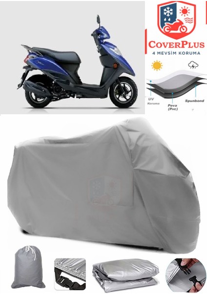 Haojue Vh 125 Gri Motorsiket Brandası Motor Örtüsü Çadır Su Geçirmez Motosiklet Kılıfı Motor Brandası