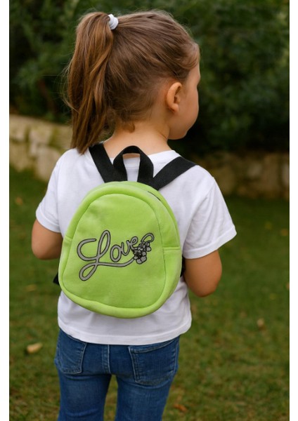 Dolphın PBR-676 Kadıfe Sırt Cantası (Yeşil)