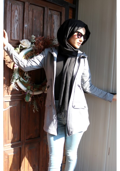 Günlük Rahat Kesim Kadın Tesettür Ceket