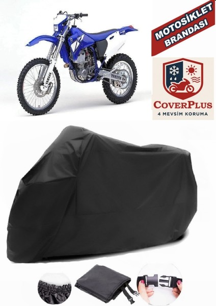 Yamaha Wr 426 F Siyah Motorsiket Brandası Motor Örtüsü Çadır Su Geçirmez Motosiklet Kılıfı Motor Brandası