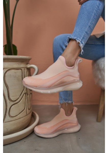 Calole Kadın Kavun Turuncu Airtaban Detay Sneakers Ayakkabi