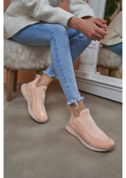 Calole Kadın Kavun Turuncu Airtaban Detay Sneakers Ayakkabi