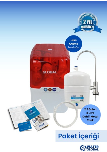 Su Arıtma Cihazı 8lt Kapalı Kasa | 5 Filtreli Ro Sistem | Ters Ozmoz | (Üreticiden) indirimleri